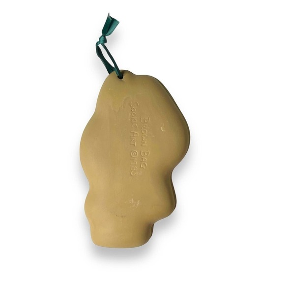 Vintage Brown Bag Cookie Art 1983 Santa Craft Cookie Mold Collectible - Picture 2 of 5